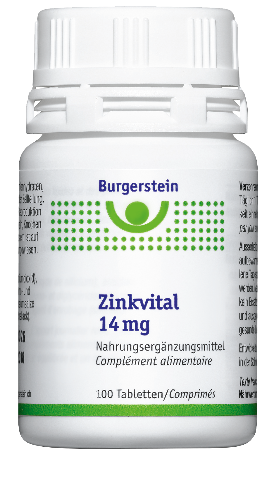 Burgerstein ZinkVital » Micronutriments de Burgerstein Vitamine