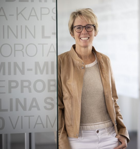 Tanja Zimmermann-Burgerstein in front of the office