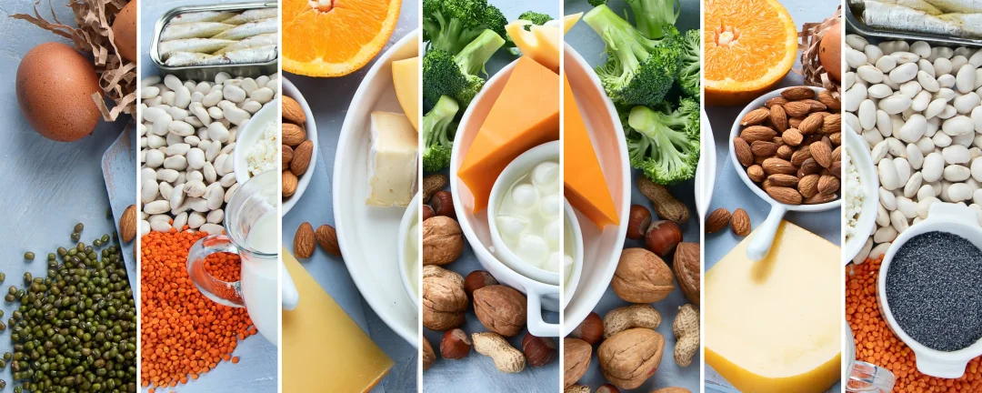 A selection of foods rich in minerals