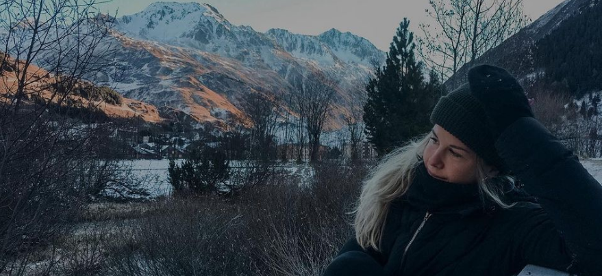 Aline Danioth in nature in Andermatt
