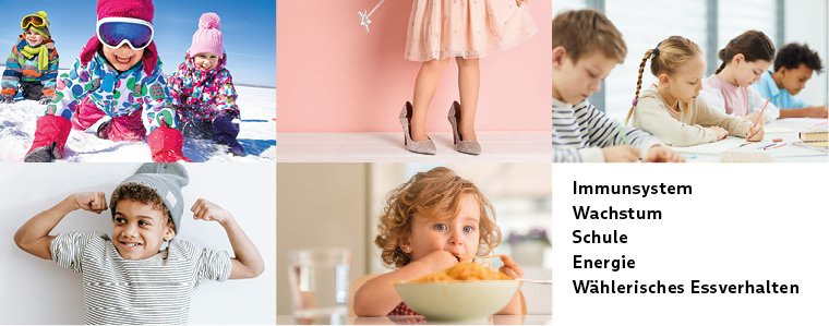 Burgerstein VitaMini unterstützt Kinder in verschiedenen Alltagssituationen.