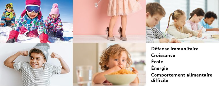 Burgerstein VitaMini soutient les enfants dans différentes situations du quotidien.