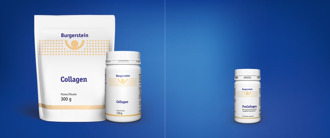 Burgerstein Collagen Produkte in der Übersicht