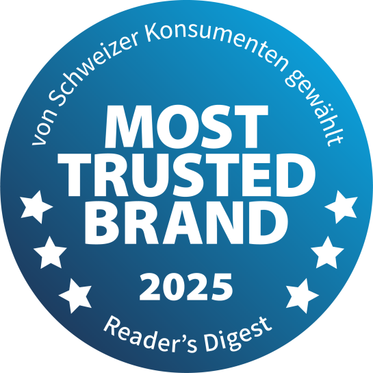 Label Most Trusted Brand 2025: Label Most Trusted Brand 2025: seit über 10 Jahren in Folge für Burgerstein Vitamine