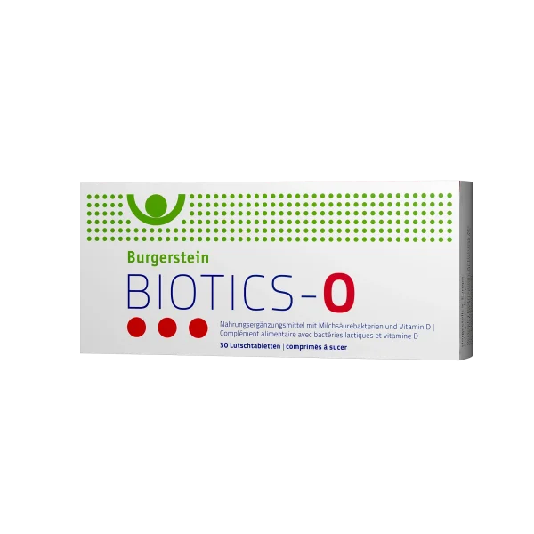 Produktbild Burgerstein BIOTICS-O mit Streptococcus salivarius