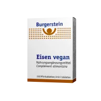 Produktbild Burgerstein Eisen vegan: Eisen kombiniert mit Vitamin B12 als Minitabletten