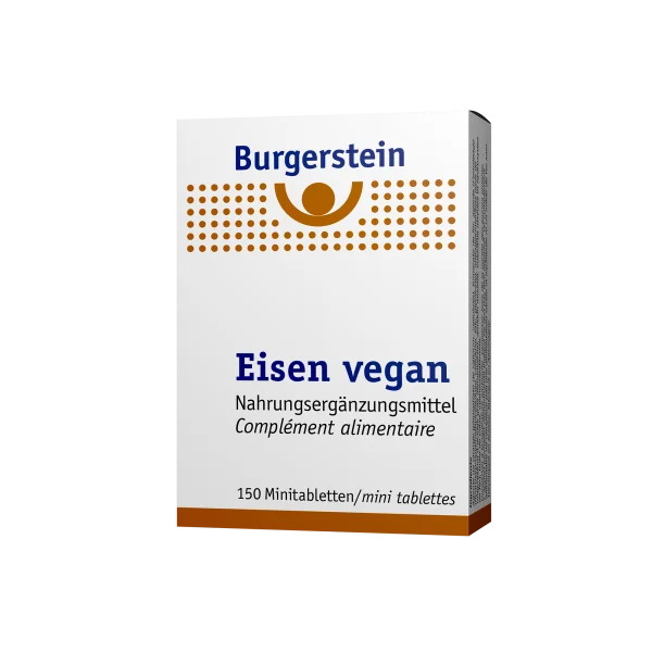 Produktbild Burgerstein Eisen vegan: Eisen kombiniert mit Vitamin B12 als Minitabletten