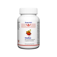 Photo de produit de Burgerstein VitaMini avec les gommes d\'éléphant à côté.