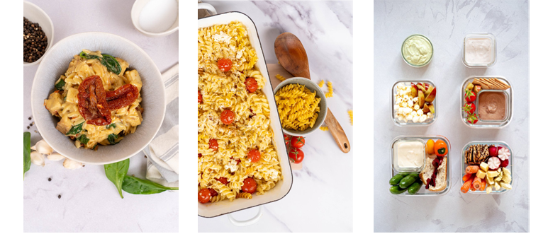 Photos de 3 recettes différentes pour enfants