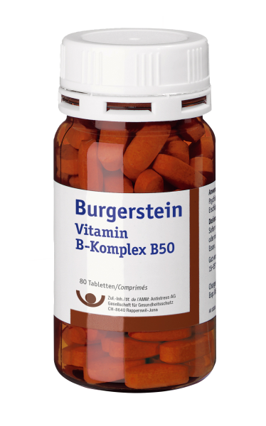 Burgerstein Complexe de vitamines B B50 » Micronutriments de Burgerstein Vitamine