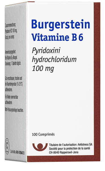 Burgerstein Vitamine B6 100 mg » Micronutriments de Burgerstein Vitamine
