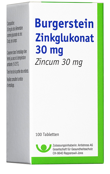 Burgerstein Zinkglukonat 30 mg